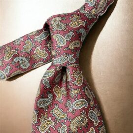 1294-Caravat-NINA RICCI handmade Paisley tie-Khá mới