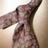 1294-Caravat-NINA RICCI handmade Paisley tie-Khá mới0