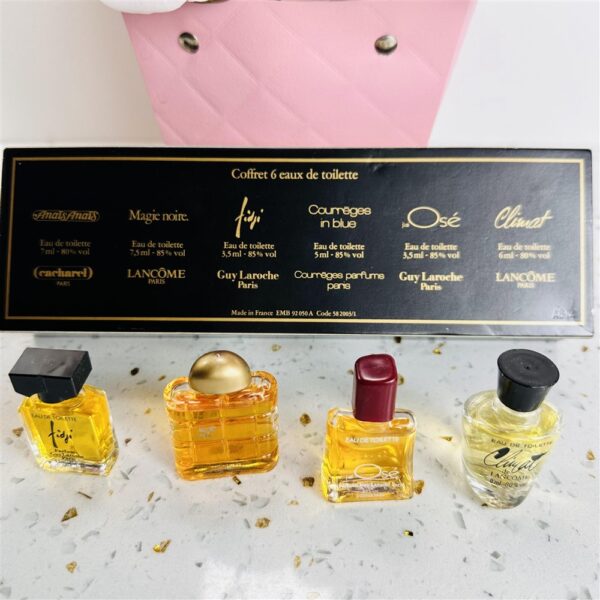 6407-COFFRET 6 Eaux de Toilette mini perfumes-Nước hoa nữ-Đã sử dụng1