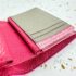 5403-Ví chữ nhật nữ-LEATHER JEWELS Bifold crocodile leather pink wallet-Khá mới12