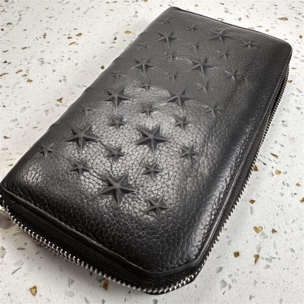 5412-Ví dài nữ-JIMMY CHOO CARNABY Star Studded leather wallet-Đã sử dụng5