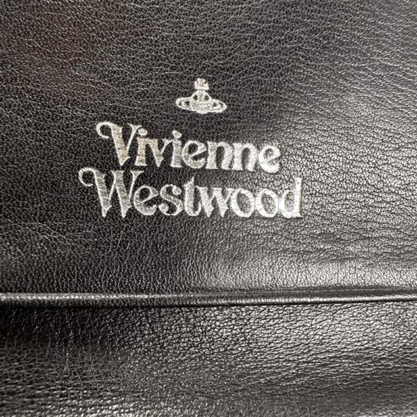 5418-Ví dài nữ-VIVIENNE WESTWOOD leather flap wallet-Đã sử dụng9