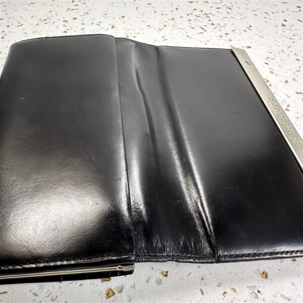 5415-Ví dài nữ-ARTHÉRAPIE black leather wallet-Đã sử dụng9