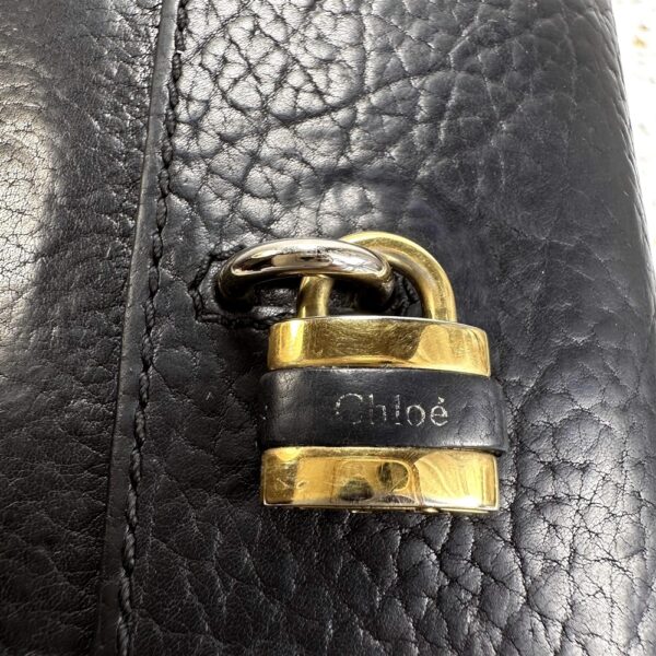 5410-Ví dài nữ-CHLOE Paddington Black Leather wallet-Đã sử dụng3