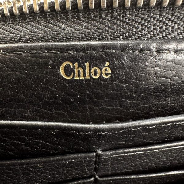 5410-Ví dài nữ-CHLOE Paddington Black Leather wallet-Đã sử dụng14