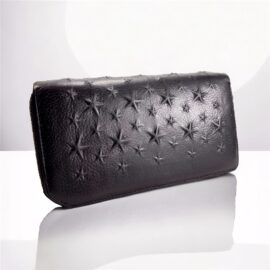 5412-Ví dài nữ-JIMMY CHOO CARNABY Star Studded leather wallet-Đã sử dụng