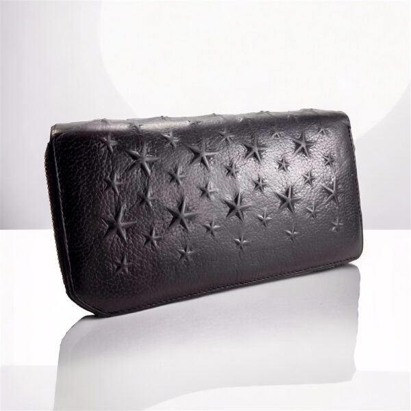 5412-Ví dài nữ-JIMMY CHOO CARNABY Star Studded leather wallet-Đã sử dụng0