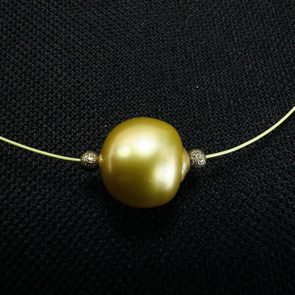 2253-Dây chuyền nữ- South sea natural pearl 13mm necklace2