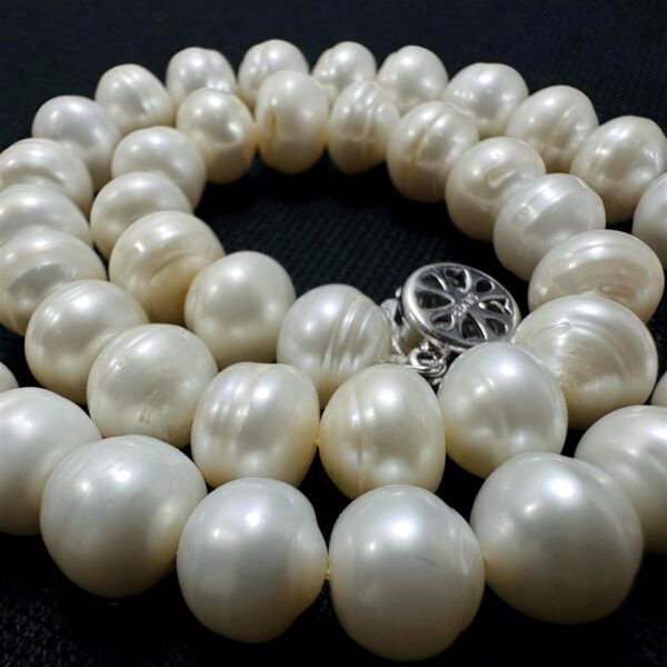 2256-Dây chuyền ngọc trai-Natural Freshwater pearl 10mm necklace7