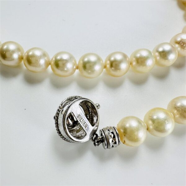 2258-Dây chuyền ngọc trai-Seawater cream pearl 8mm necklace7