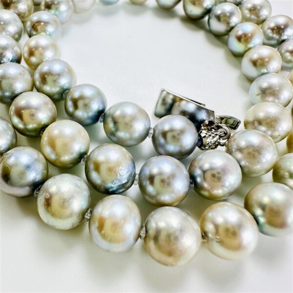 2259-Dây chuyền ngọc trai-Seawater light blue pearl 7.5-8mm necklace7