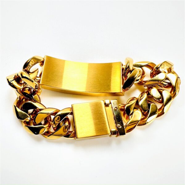 2262-Vòng tay nam/nữ-POLICE gold plated bracelet-Khá mới6
