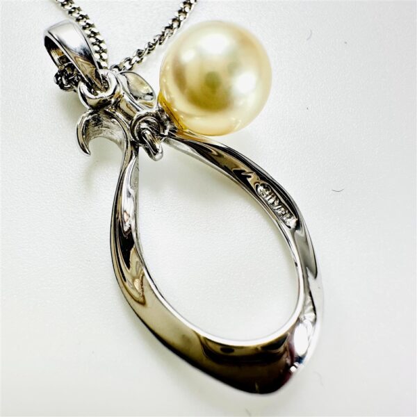 2282-Dây chuyền nữ-Silver and pearl necklace-Khámới3