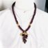 2302-Dây chuyền nữ-Wood grape pendant vintage necklace2
