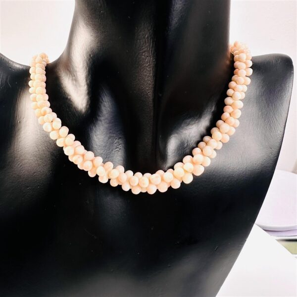 2276-Dây chuyền nữ-Japanese pink coral necklace1