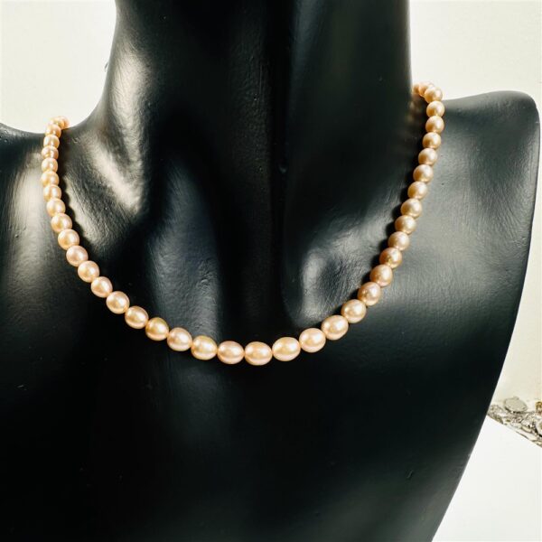 2270-Dây chuyền ngọc trai-Freshwater pink color pearl necklace9