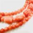 2280-Dây chuyền nữ-Carved angel skin orange coral rose buds beads necklace & gold clasp4