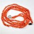 2281-Dây chuyền nữ-Natural red coral 2 strings necklace2