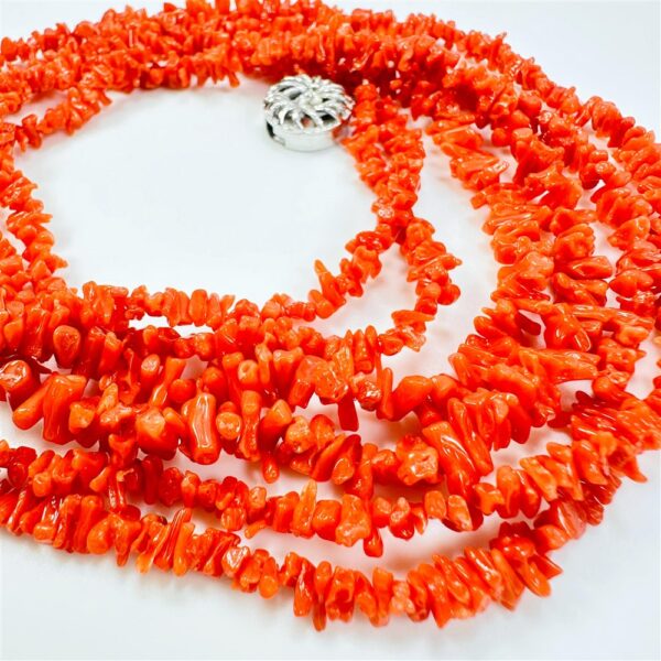 2281-Dây chuyền nữ-Natural red coral 2 strings necklace4