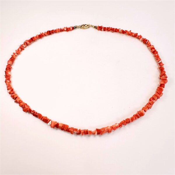 2279-Dây chuyền nữ-Japanese Pink Coral chips deep sea necklace3
