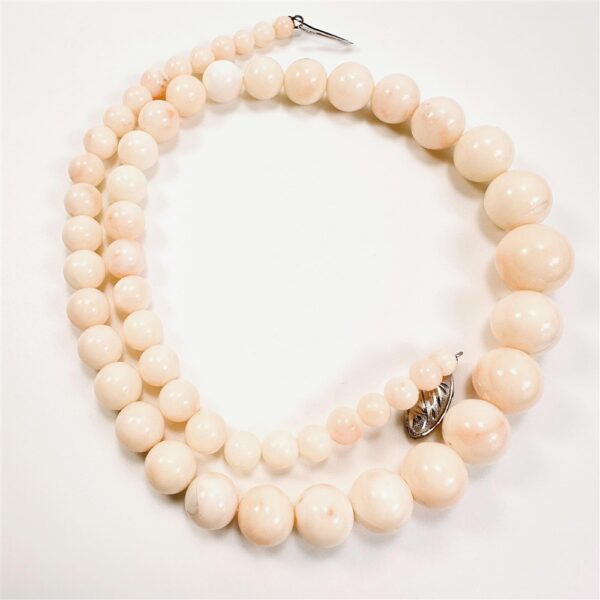 2268-Dây chuyền nữ-Angel Skin Coral Bead necklace-Khá mới4