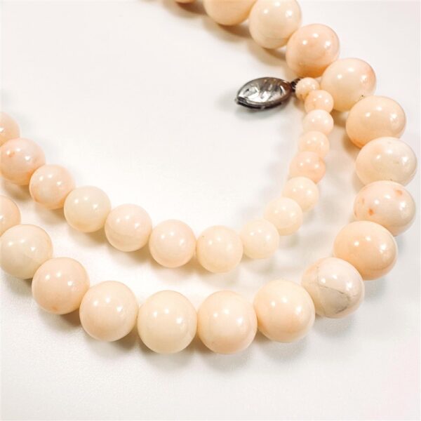 2268-Dây chuyền nữ-Angel Skin Coral Bead necklace-Khá mới8