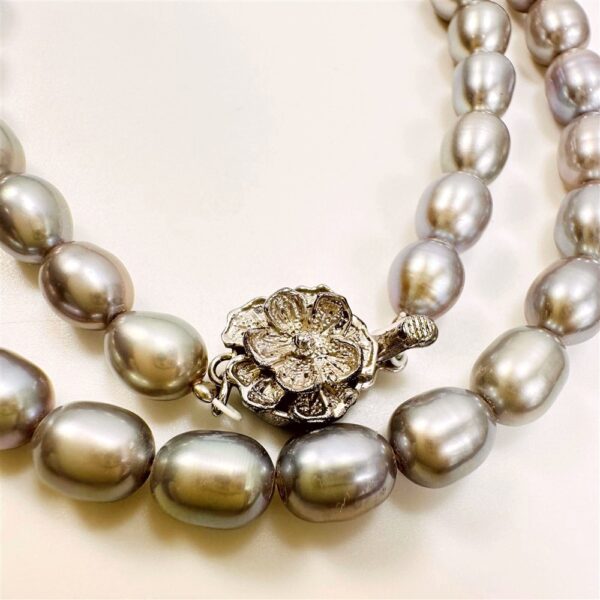 2271-Dây chuyền ngọc trai-Freshwater gray color pearl necklace3