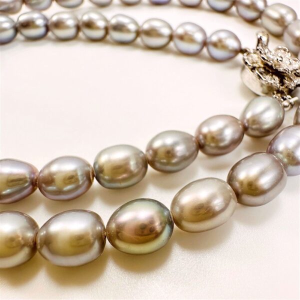 2271-Dây chuyền ngọc trai-Freshwater gray color pearl necklace5