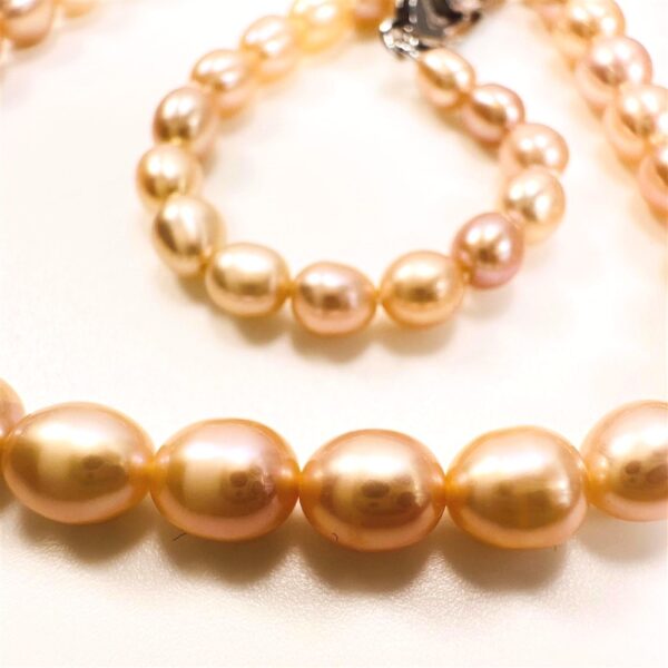 2270-Dây chuyền ngọc trai-Freshwater pink color pearl necklace4