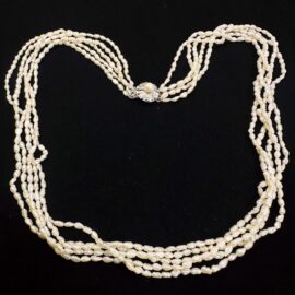 2273-Dây chuyền ngọc trai-Freshwater pearl 5 strands necklace