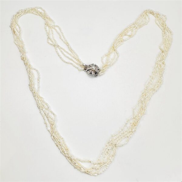 2287-Dây chuyền ngọc trai-Freshwater pearl 5 strands necklace3