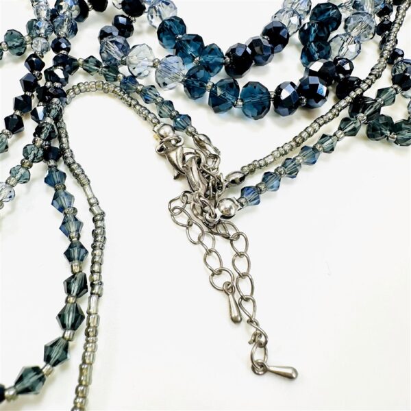 2289-Dây chuyền nữ-Swarovski blue crystal 2 strand necklace-Như mới8