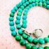 2291-Dây chuyền nữ-Turquoise bead necklace 4mm & silver 925 clasp6