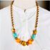 2288-Dây chuyền nữ-Gold plated & mixed gemstones long chunky necklace-Khá mới14