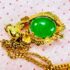 2303-Dây chuyền nữ-24K gold filled & Jadeite jade gemstone necklace7