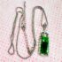 2304-Dây chuyền nữ-Silver color & Jadeite jade gemstone necklace3
