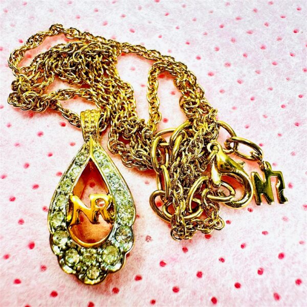 2293-Dây chuyền nữ-Nina Ricci gold plated & crystal necklace7