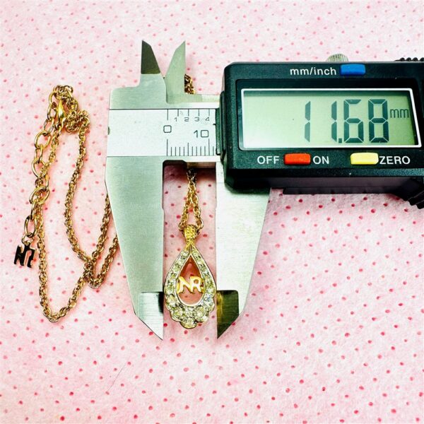 2293-Dây chuyền nữ-Nina Ricci gold plated & crystal necklace8