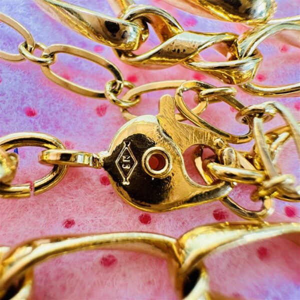2305-Dây chuyền nữ-BALMAIN gold plated vintage necklace-Như mới11