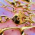 2305-Dây chuyền nữ-BALMAIN gold plated vintage necklace-Như mới11