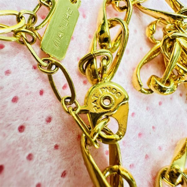 2305-Dây chuyền nữ-BALMAIN gold plated vintage necklace-Như mới10