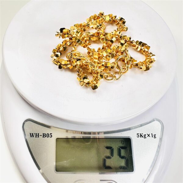 2307-Dây chuyền nữ-Gold color choker necklace-Như mới9
