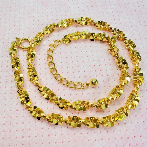 2307-Dây chuyền nữ-Gold color choker necklace-Như mới3