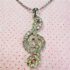 2301-Dây chuyền nữ-Siver color treble crystal necklace3