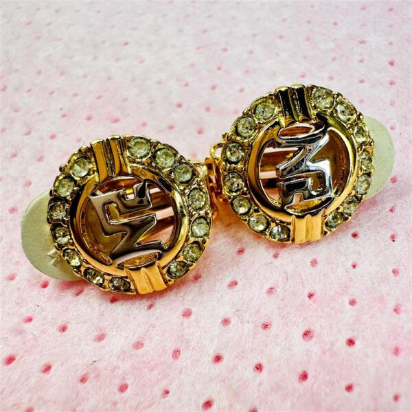 2292-Dây chuyền nữ+bông tai-Nina Ricci gold plated & crystal necklace+earrings6