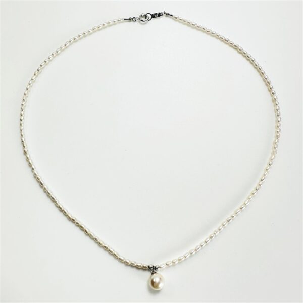 2436-Dây chuyền ngọc trai-Freshwater pearl necklace-Gần như mới2