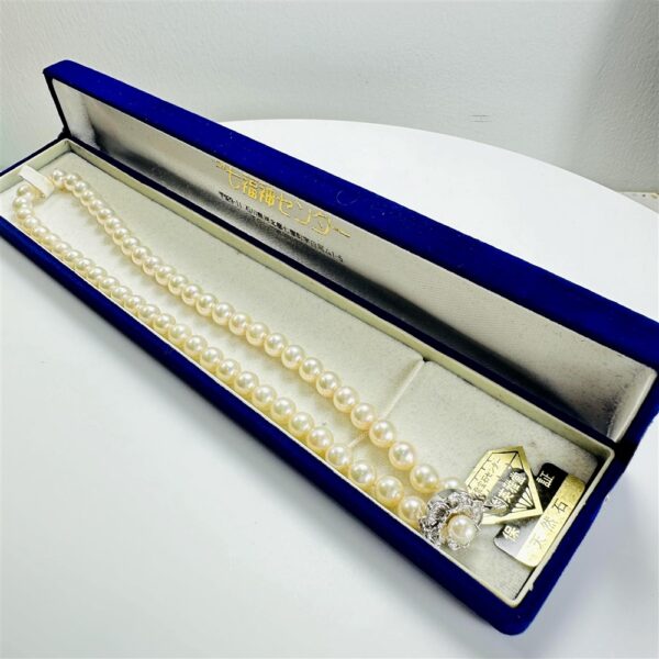 2440-Dây chuyền ngọc trai-Seawater pearl 7mm necklace-Khá mới11