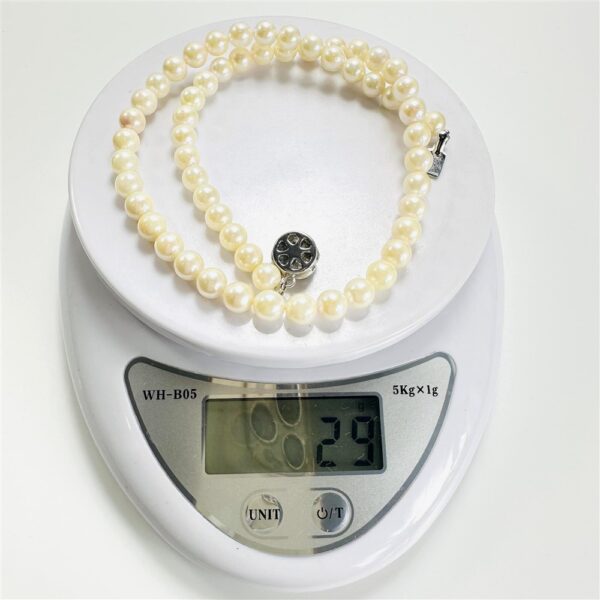 2438-Dây chuyền ngọc trai-Seawater pearl necklace & clip on Earrings-Như mới12