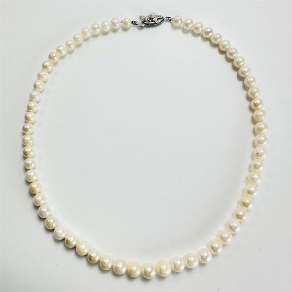 2439-Dây chuyền ngọc trai-Seawater pearl necklace-Khá mới2