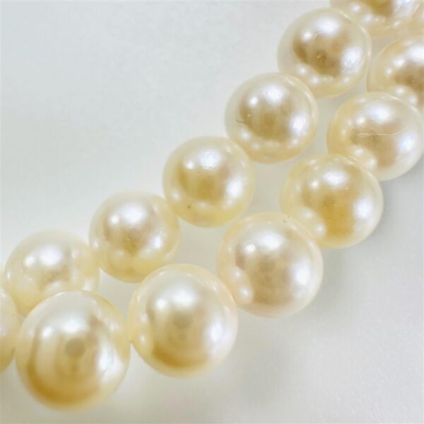 2437-Dây chuyền ngọc trai-Freshwater pearl 3 strand necklace-Như mới10